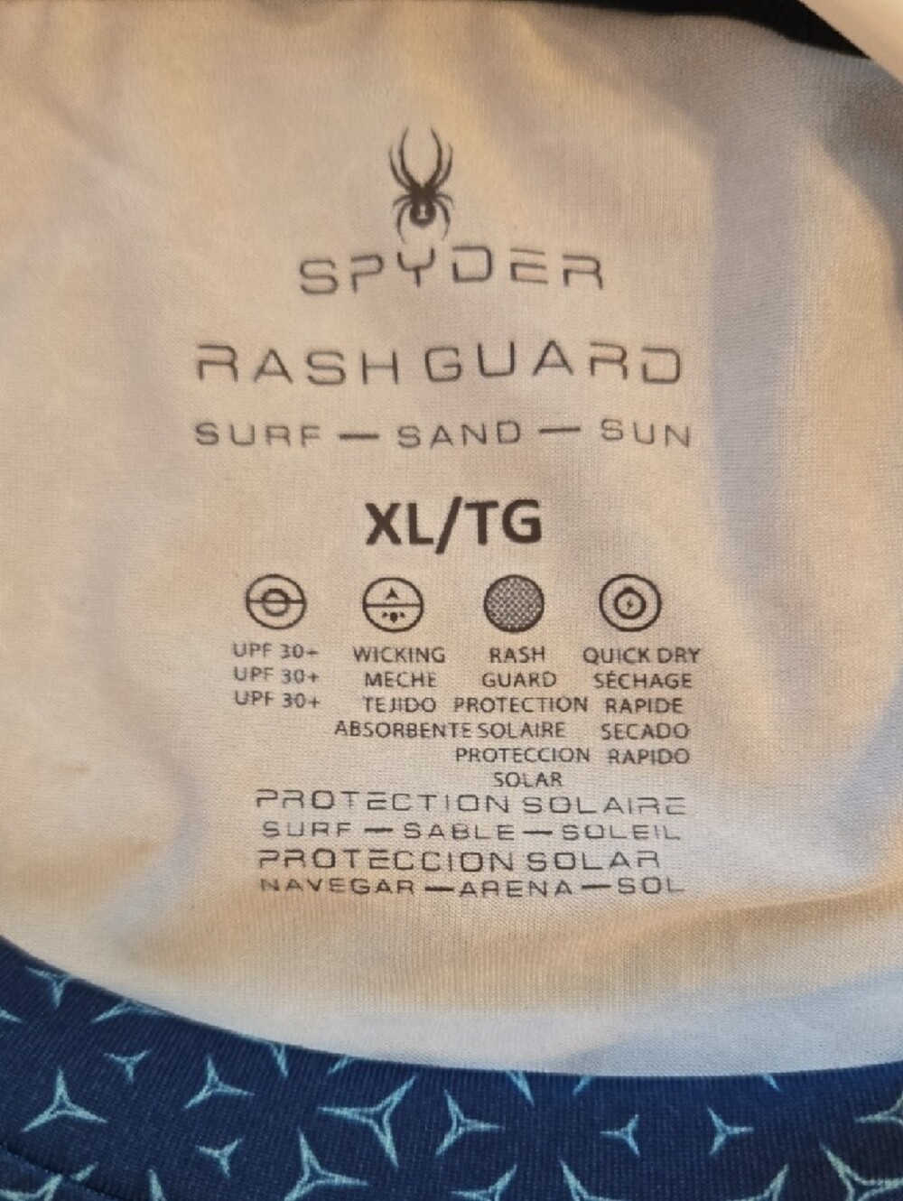 Spyder Men’s Navy Performance Tee with Subtle Pattern - XL - Picture 16 of 16